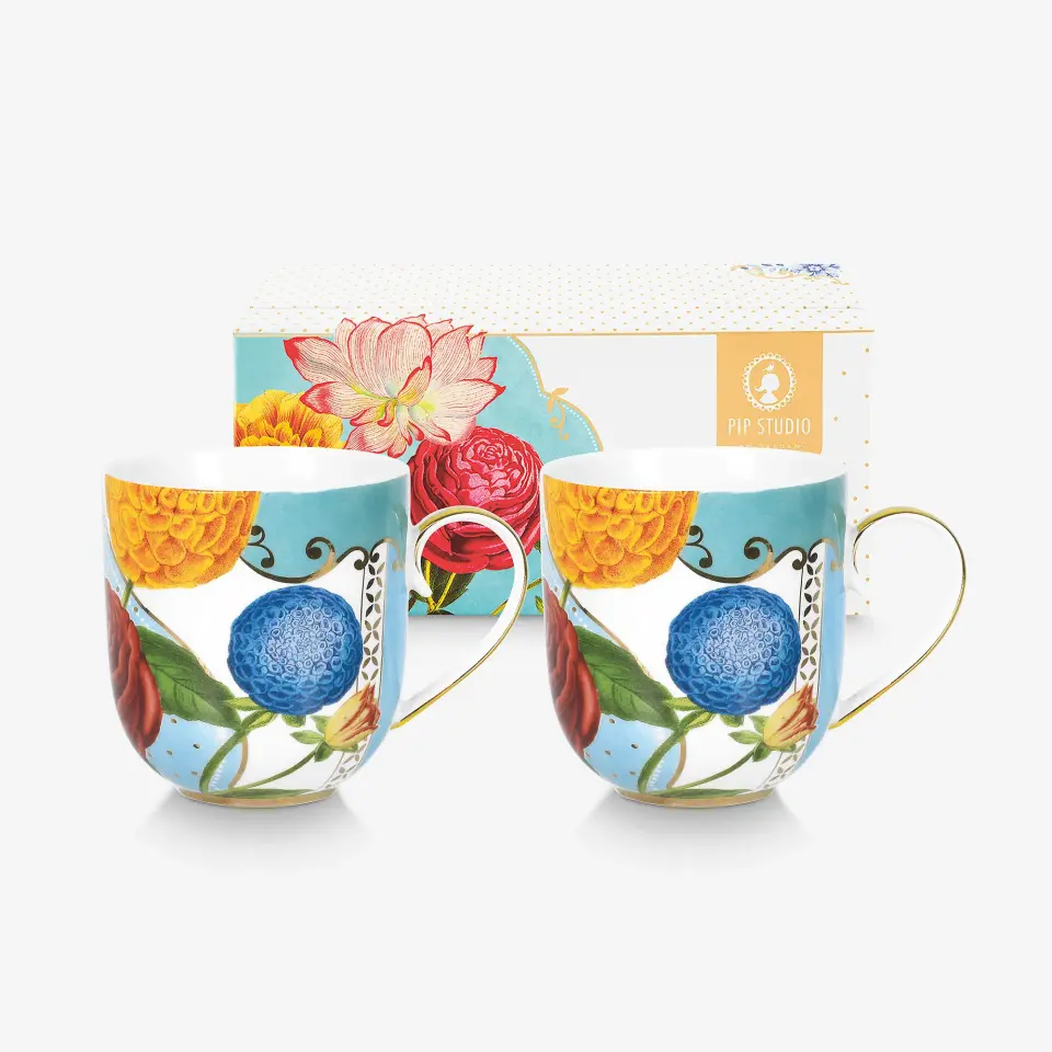 Pip Studio Mavi Porselen Kupa Seti 200 Ml
