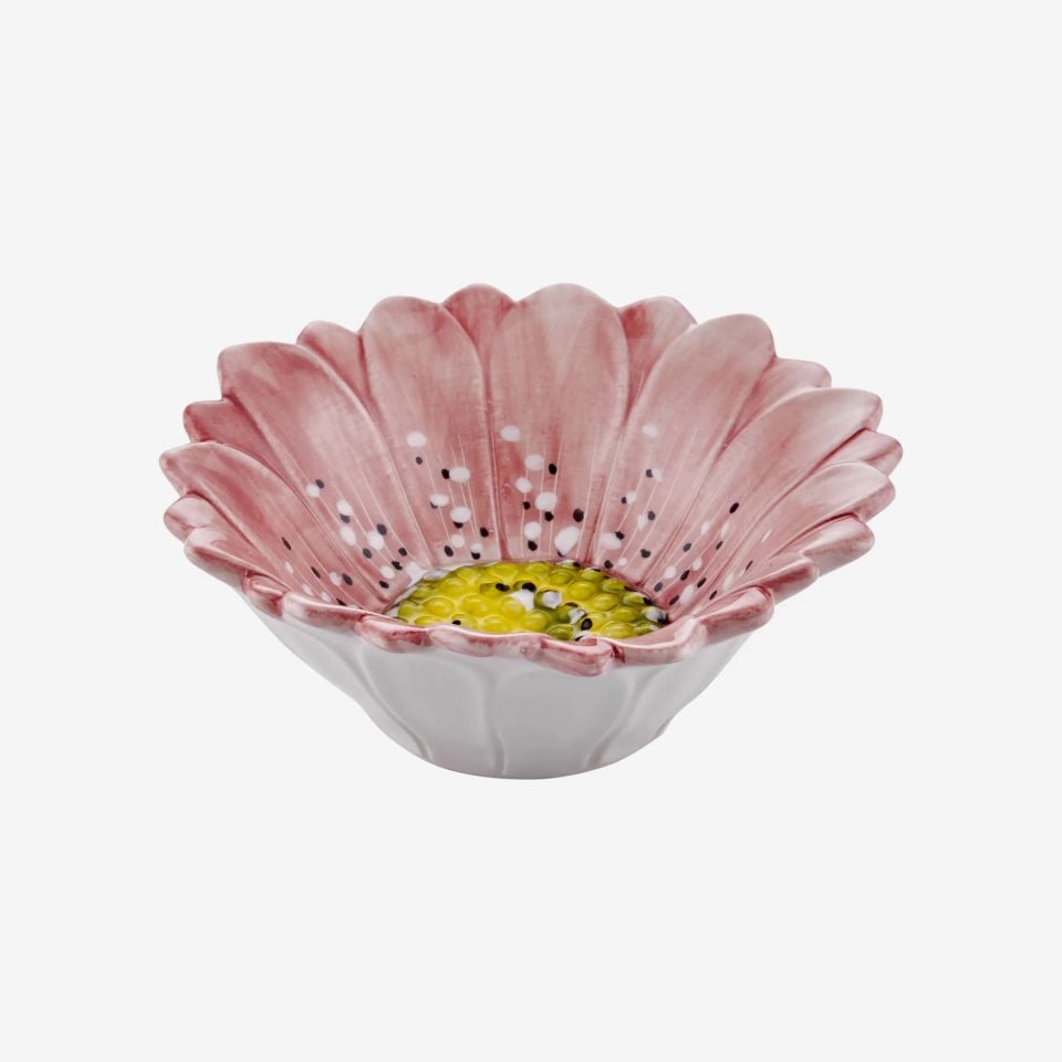 Edelweiss Italy Pembe Seramik Kase 16 Cm Camomilla Collection