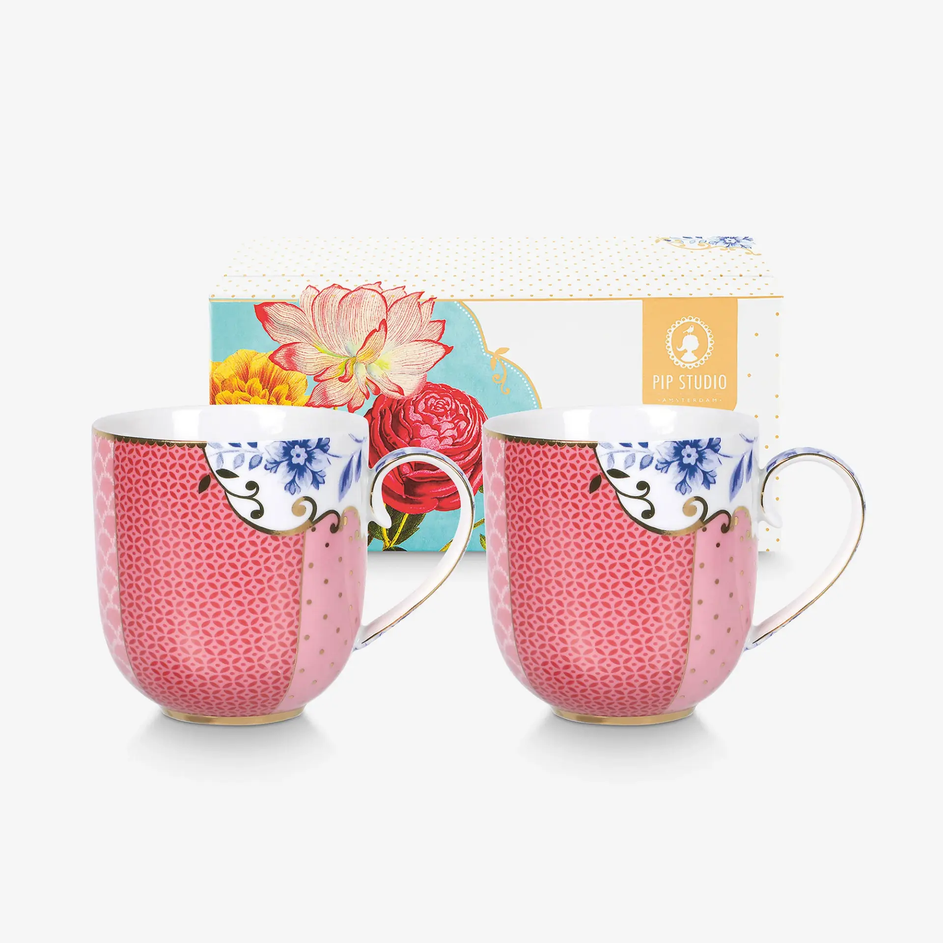 Pip Studio Pembe Porselen Kupa Seti 200 Ml