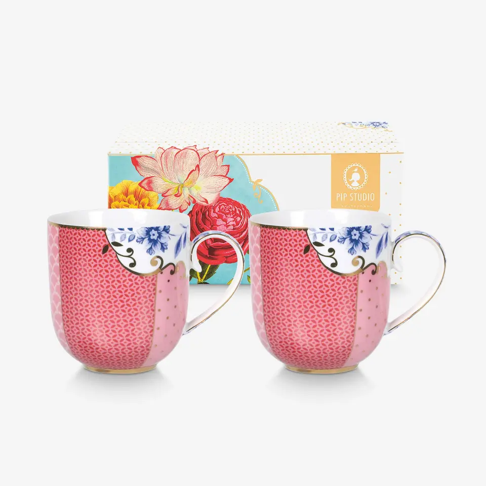 Pip Studio Pembe Porselen Kupa Seti 200 Ml
