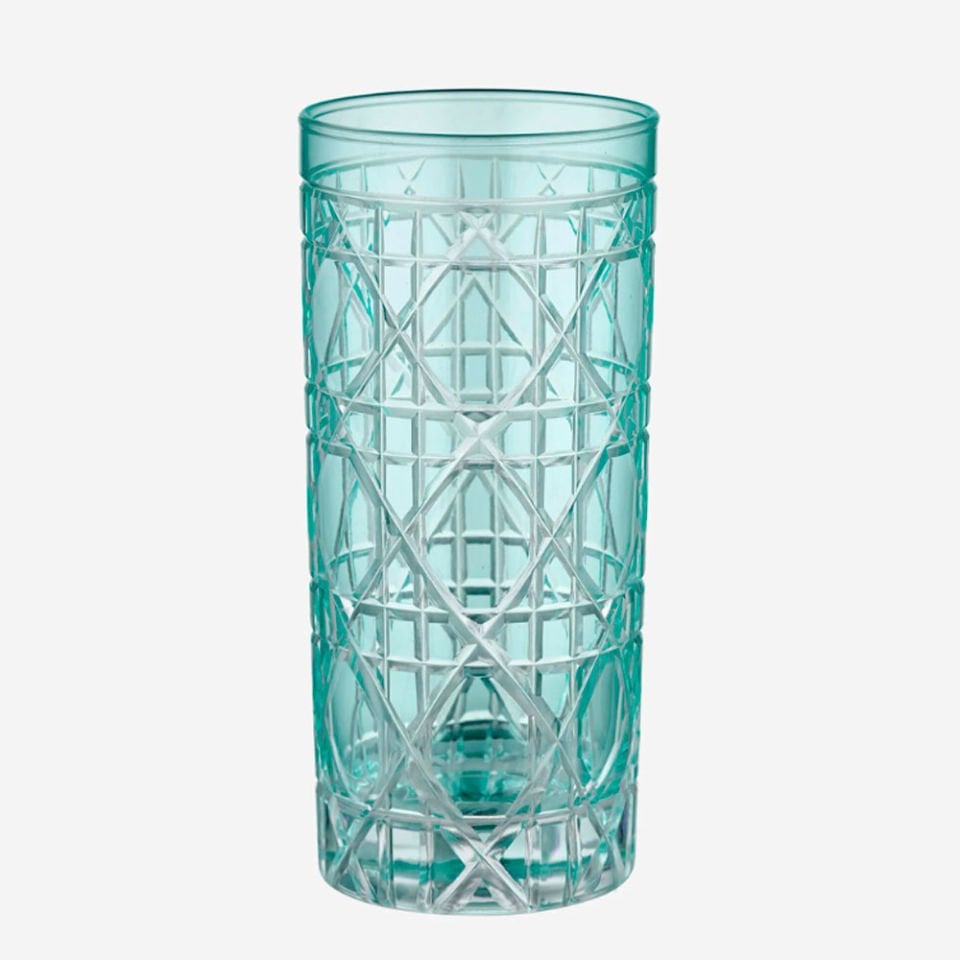Turkuaz Cam Su Bardağı 485 Ml Gloria Collection by Chiara Alessi