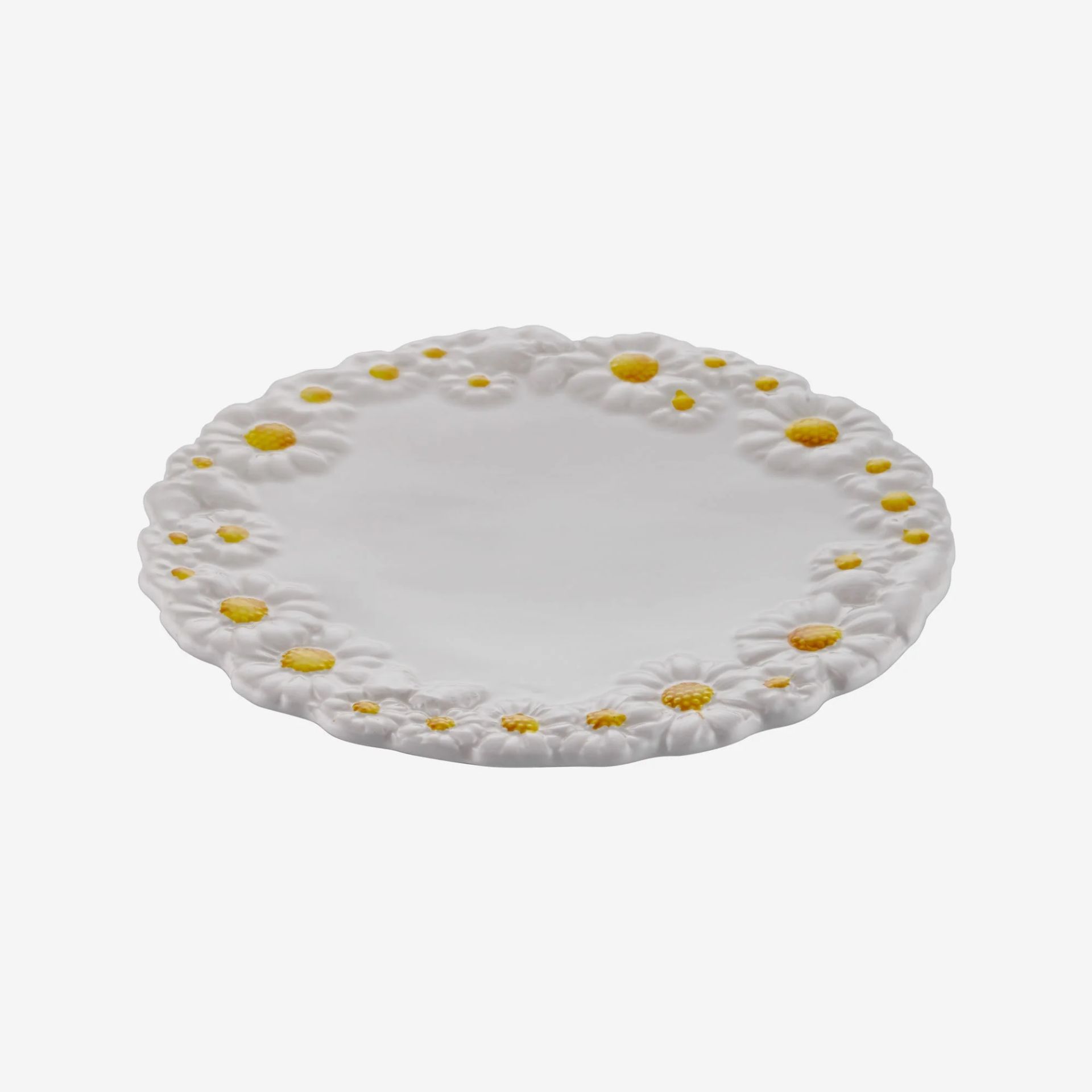 Beyaz Seramik Kahvaltı Tabağı 22 Cm Camomilla Collection by Edelweiss Italy