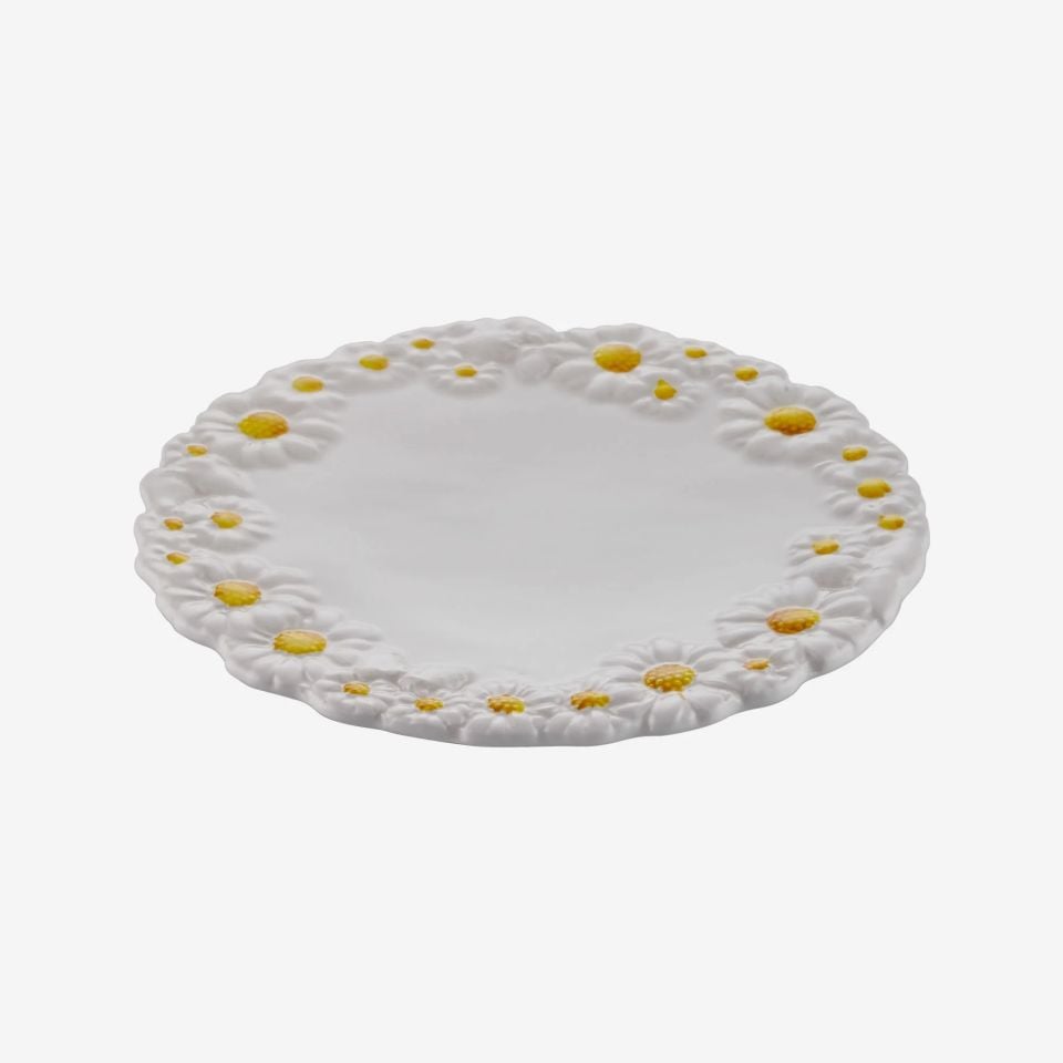 Edelweiss Italy Beyaz Seramik Kahvaltı Tabağı 22 Cm Camomilla Collection