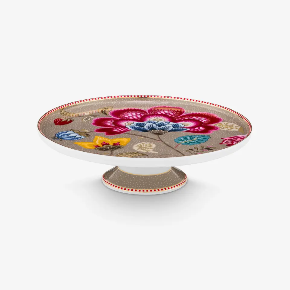 Pip Studio Haki Porselen Kek Standı 21 Cm