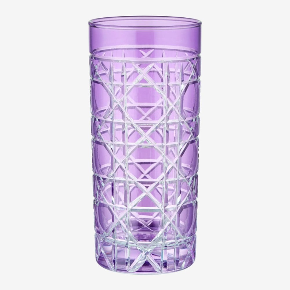 Mor Cam Su Bardağı 485 Ml Gloria Collection by Chiara Alessi