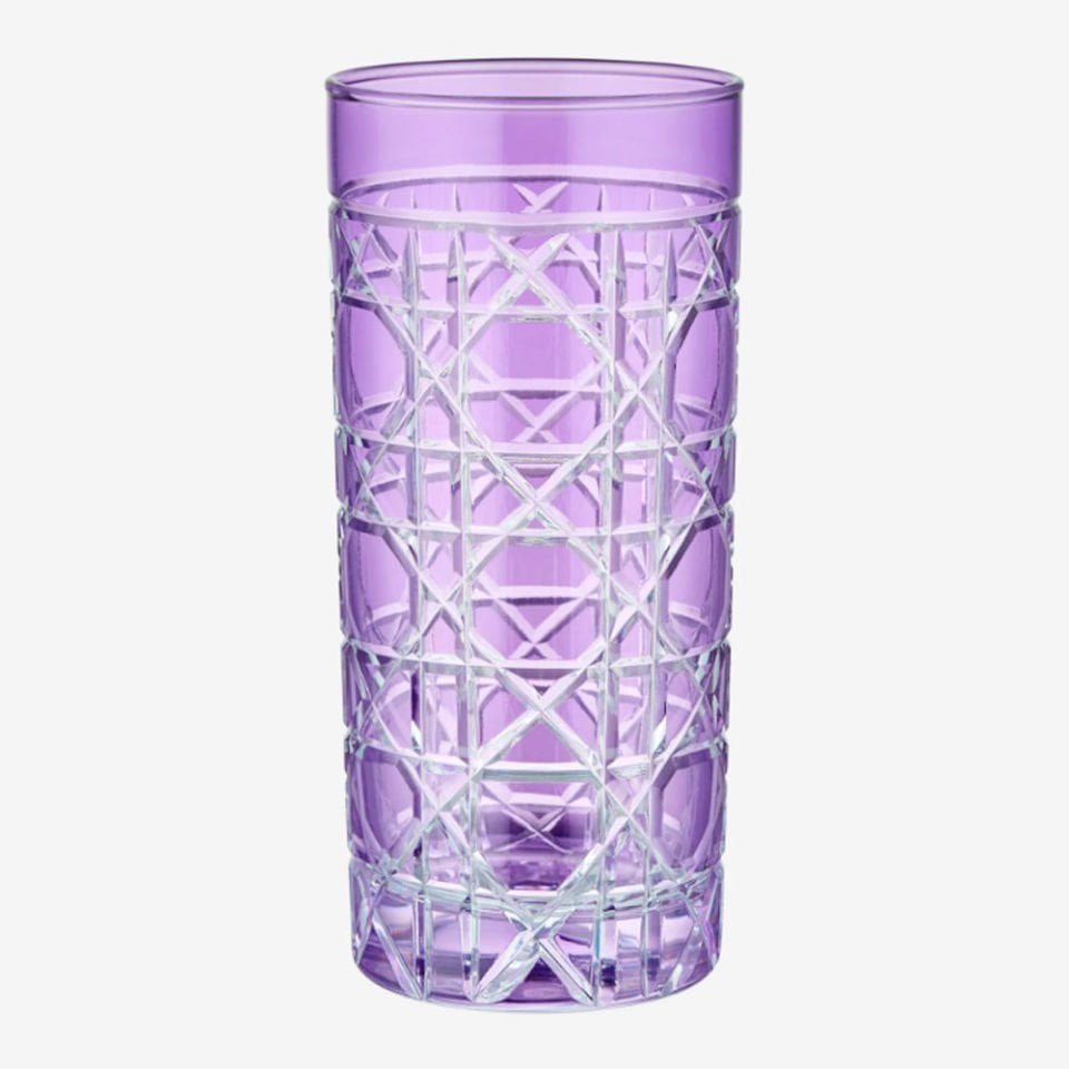 Mor Cam Su Bardağı 485 Ml Gloria Collection by Chiara Alessi