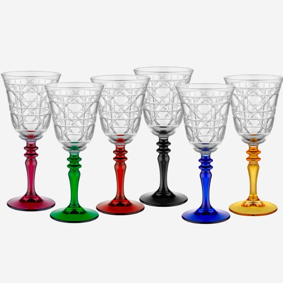 Siyah Cam Kadeh 270 Ml Gloria Collection by Chiara Alessi