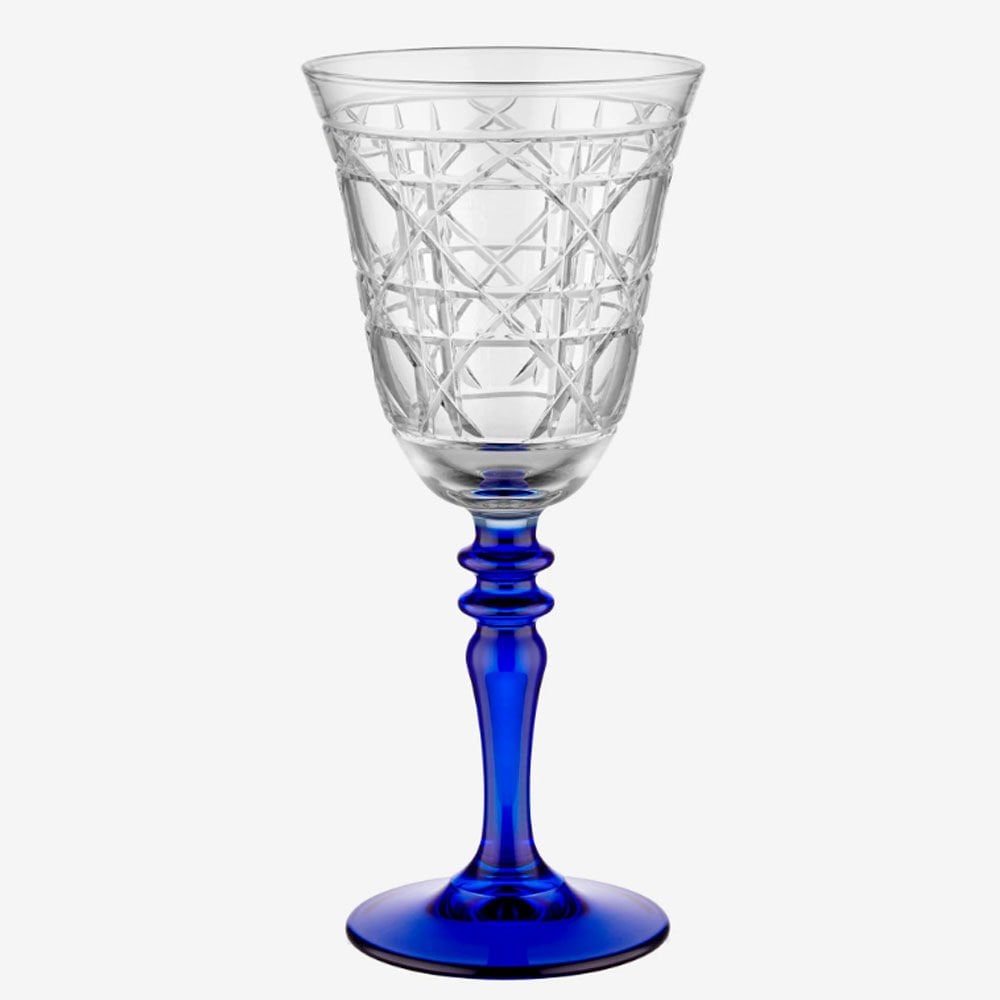 Mavi Cam Kadeh 270 Ml Gloria Collection by Chiara Alessi