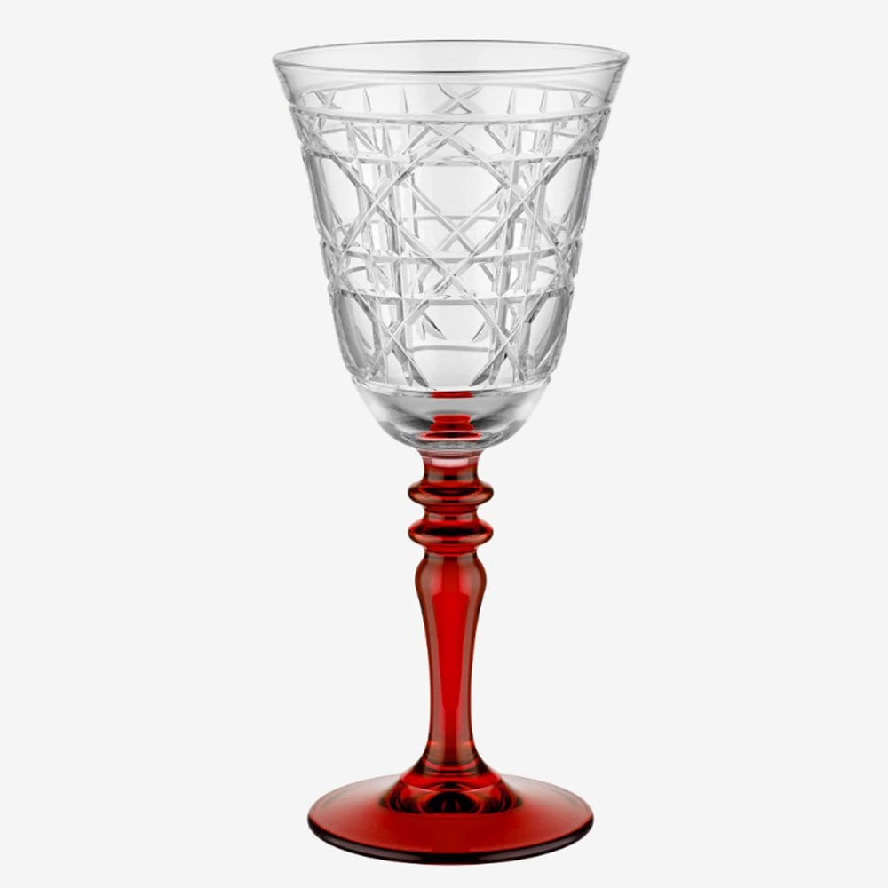 Kırmızı Cam Kadeh 270 Ml Gloria Collection by Chiara Alessi