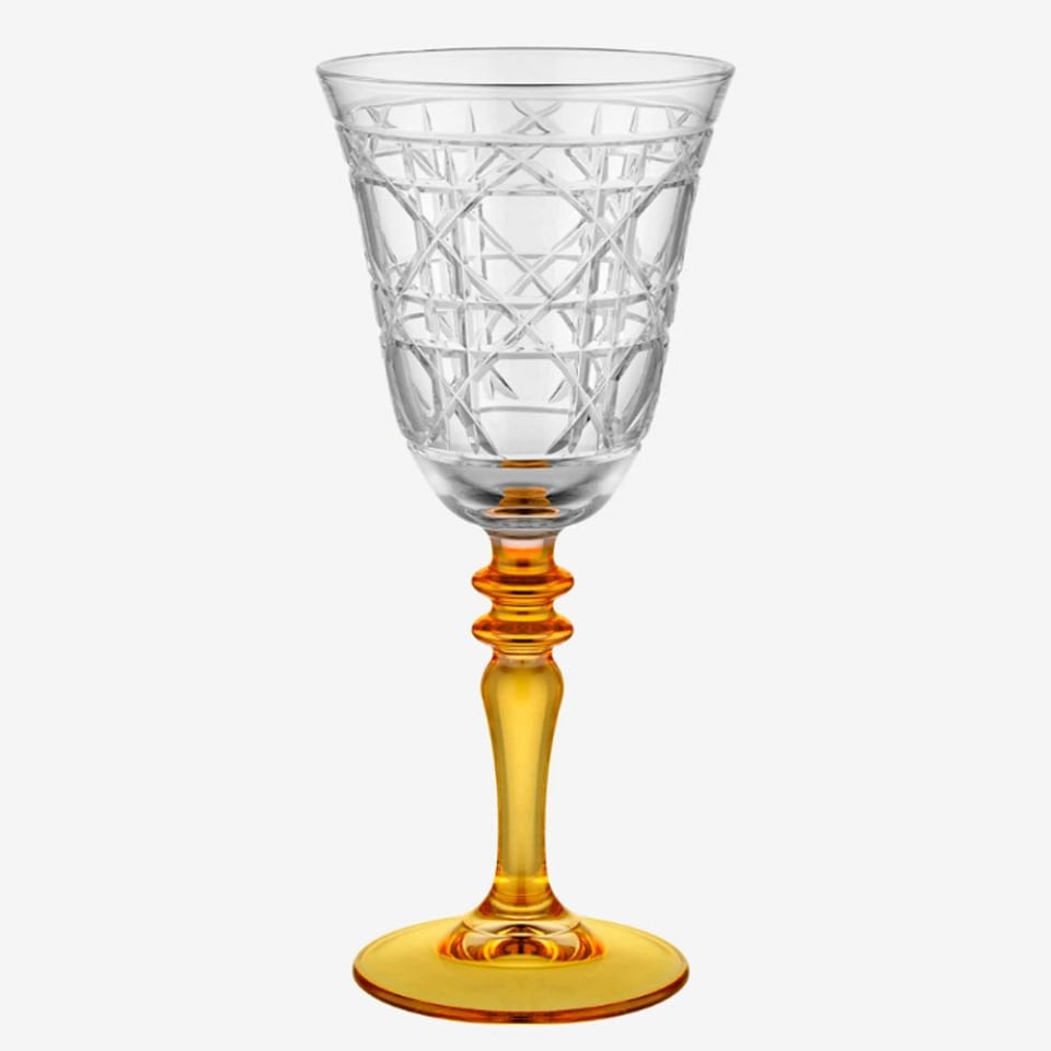 Sarı Cam Kadeh 270 Ml Gloria Collection by Chiara Alessi