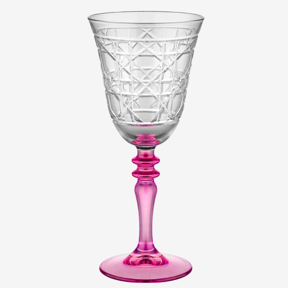 Pembe Cam Kadeh 270 Ml Gloria Collection by Chiara Alessi