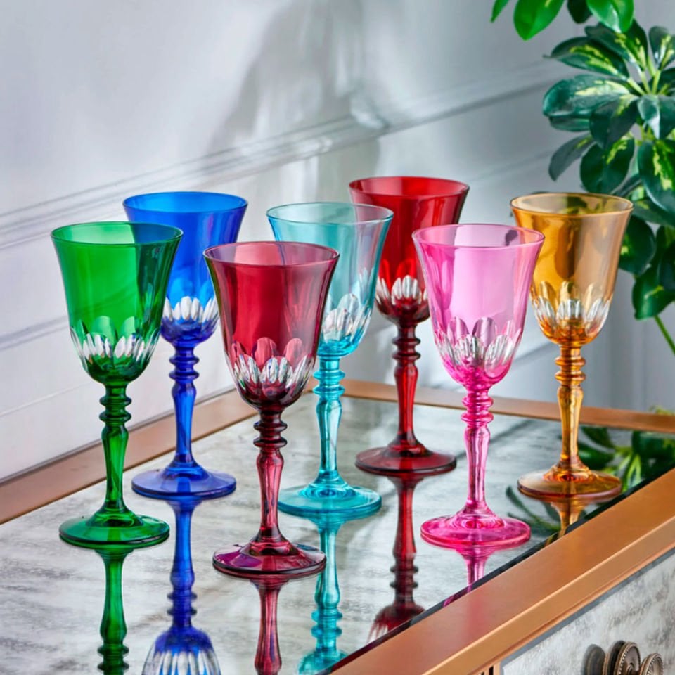 Siyah Cam Kadeh 270 Ml Nora Collection by Chiara Alessi