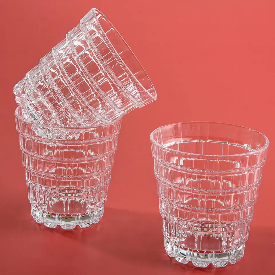 RCR Stack Yüksek Kalite Cam 6'lı Su Bardağı Seti 320 ml
