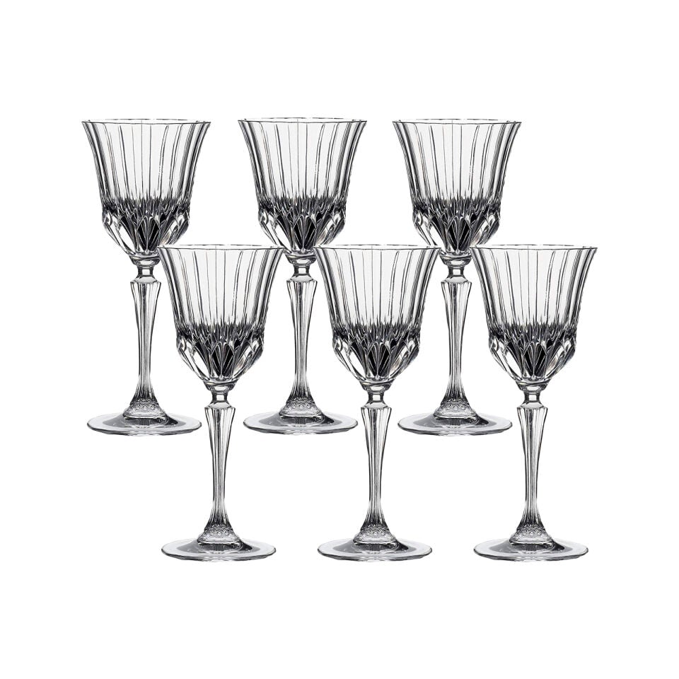 RCR Adagio Yüksek Kalite Cam 6'lı Kadeh Seti 280 ml