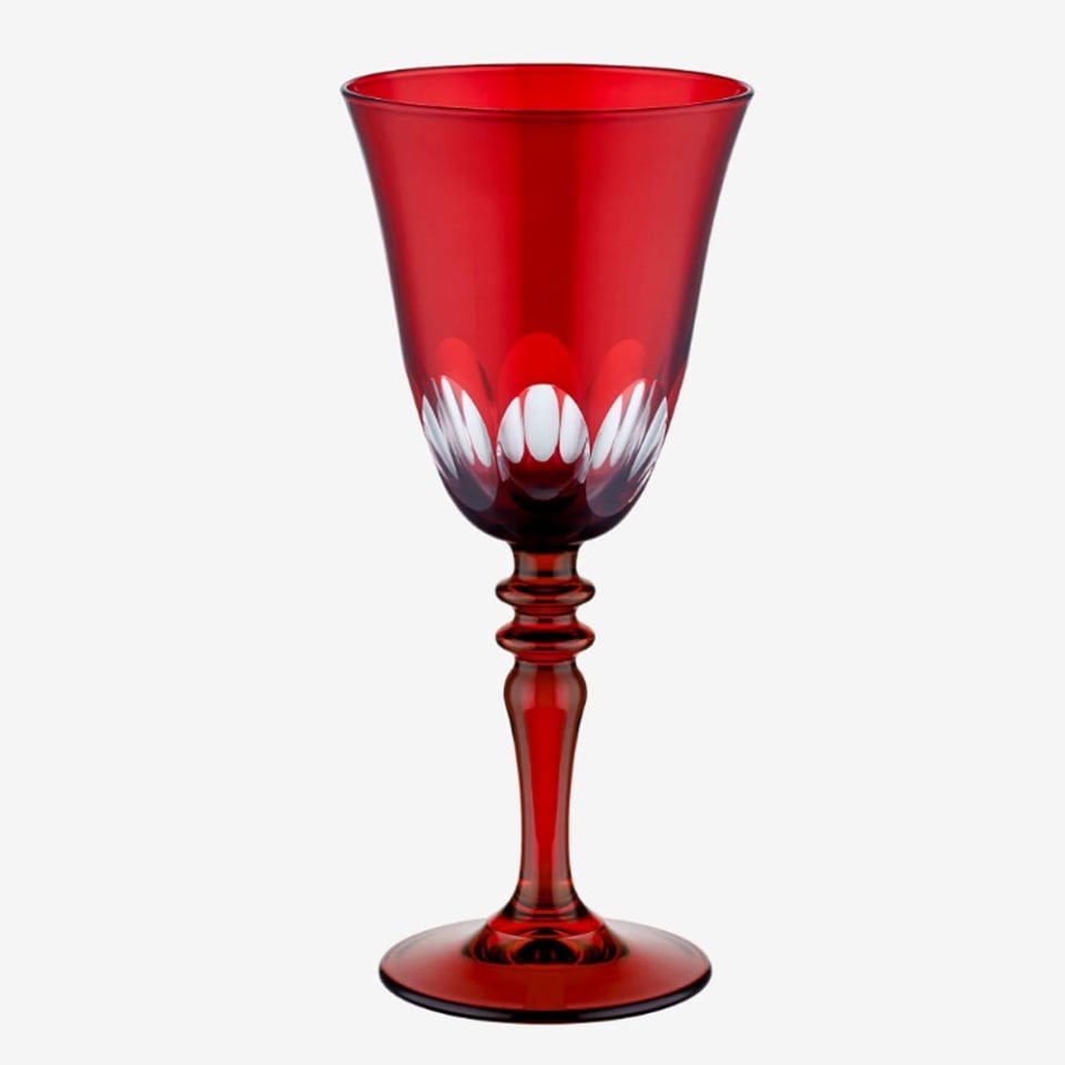 Kırmızı Cam Kadeh 270 Ml Nora Collection by Chiara Alessi
