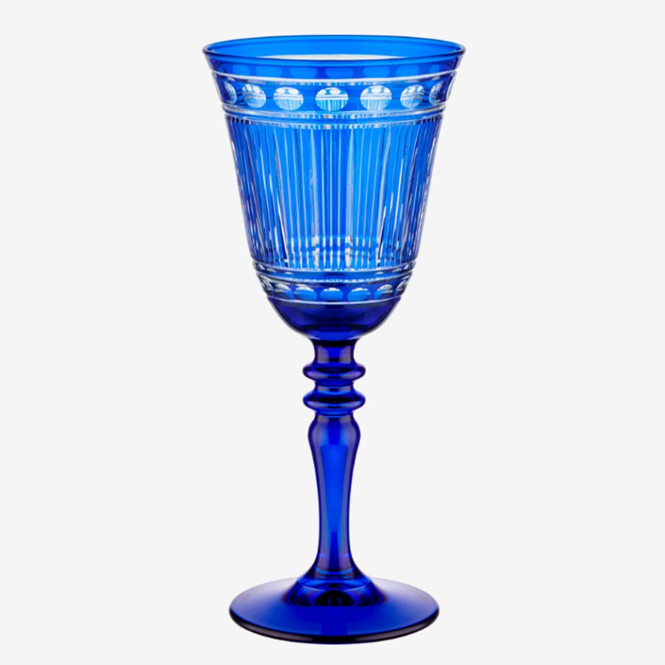 Mavi Cam Kadeh 270 Ml Fortino Collection by Chiara Alessi