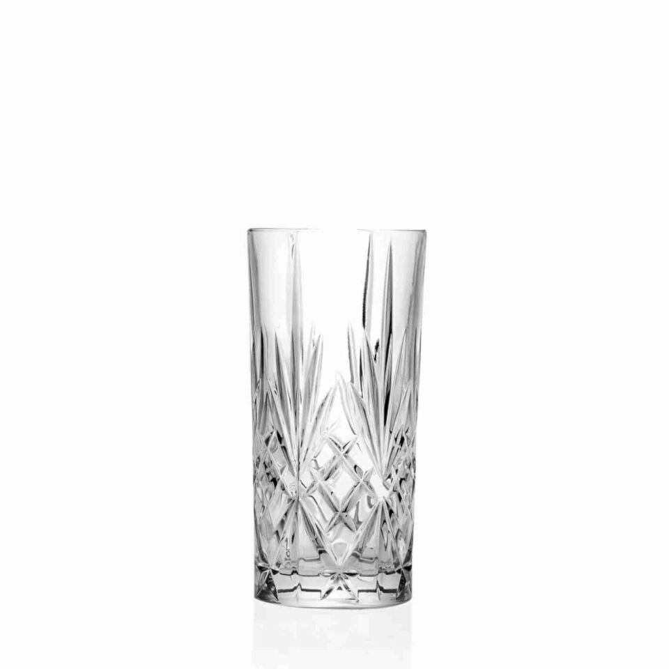 RCR Melodia Yüksek Kalite Cam 6'lı Meşrubat Bardağı 360 ml